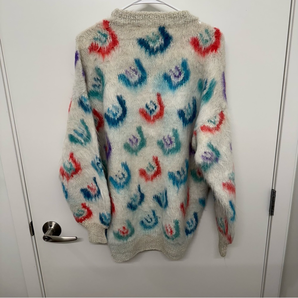 100% Alpaca Wool Patterned Button Down Cardigan S… - image 6